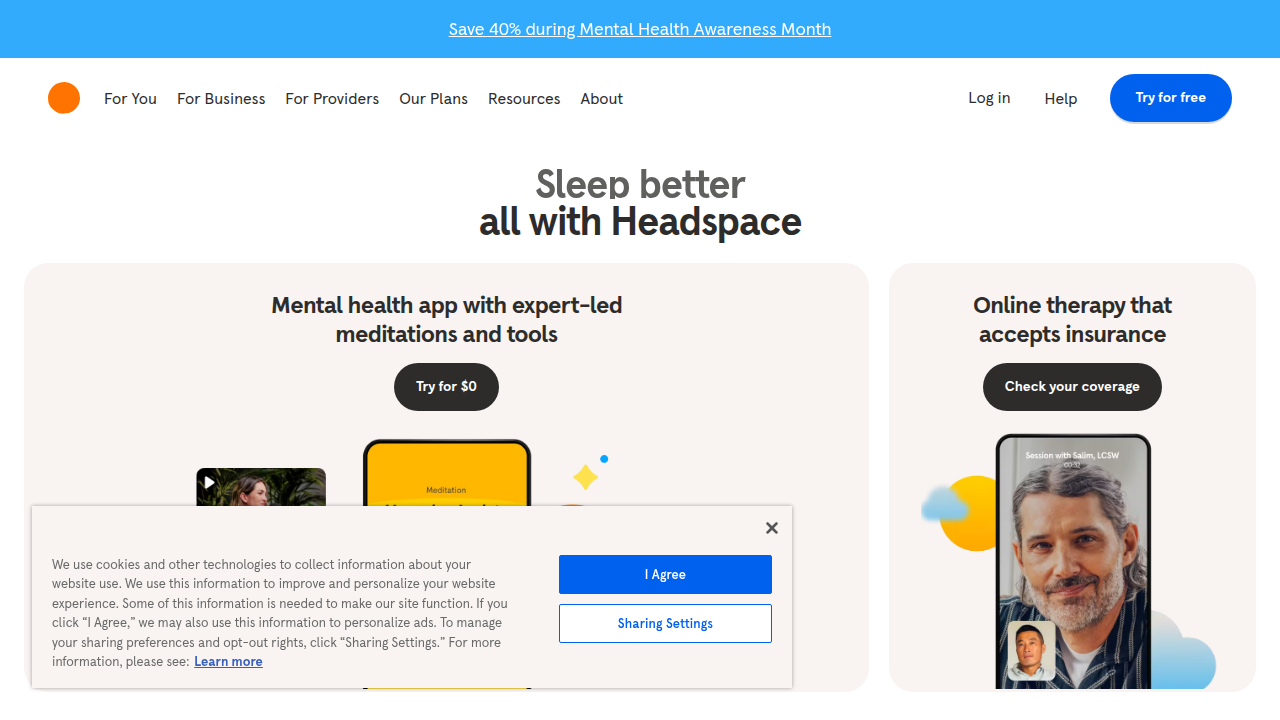 Digital platforms like Headspace provide accessible CBT tools and guided exercises, making mental health support available on demand.