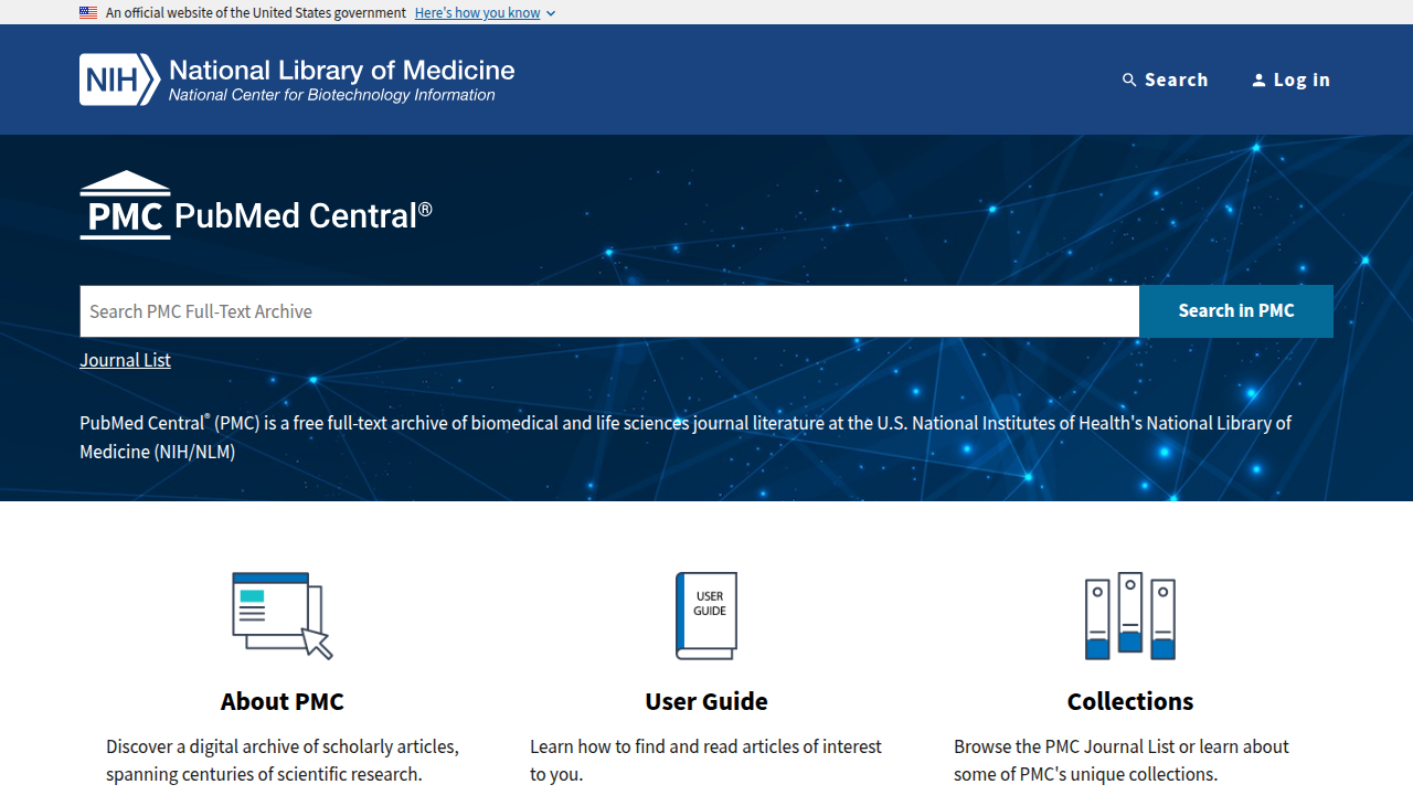 PubMed Central (PMC) is a free full-text archive of biomedical and life sciences journal literature, supporting research on genetic factors.