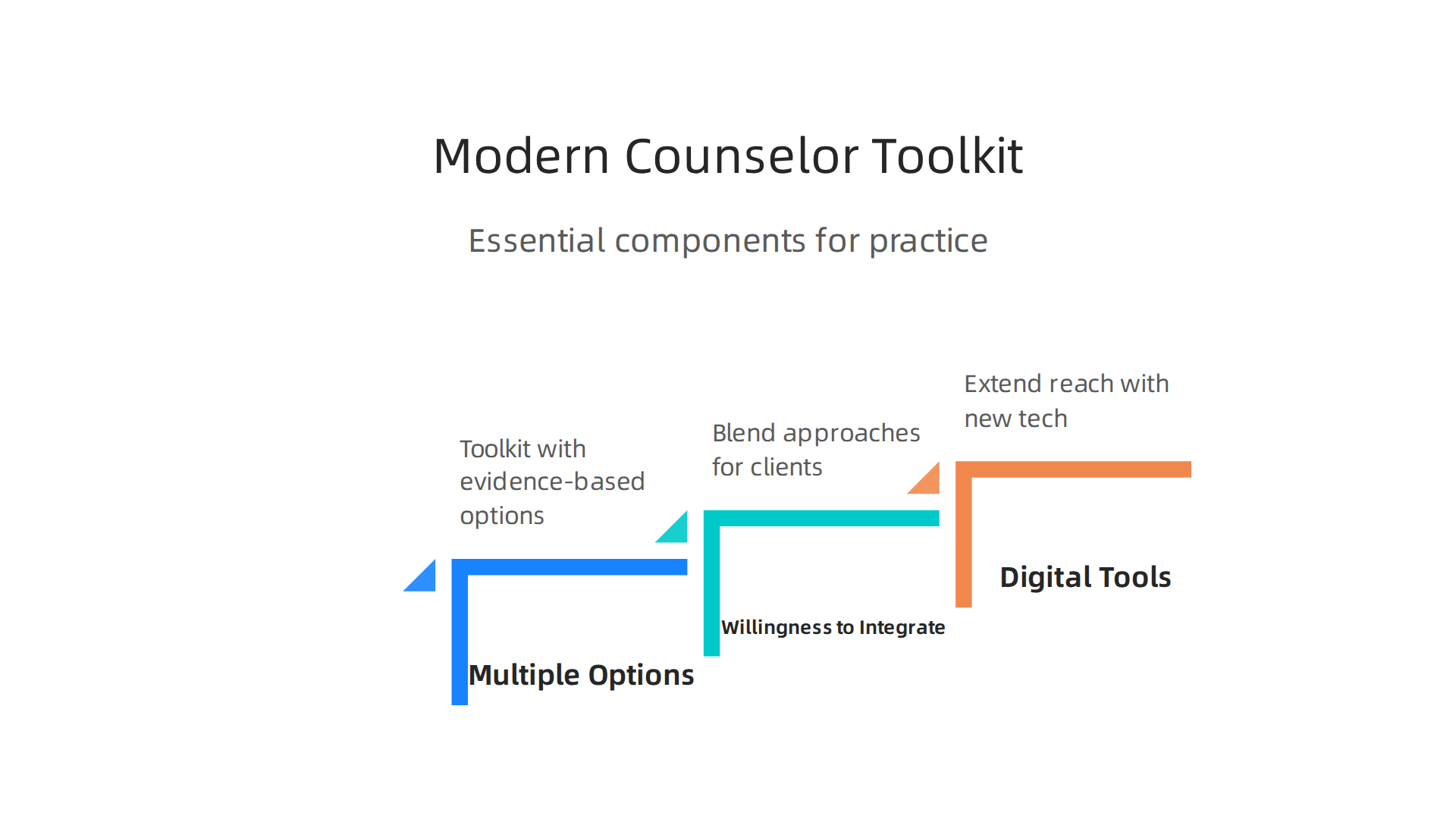 Essential components for contemporary clinical mental health counseling practice.