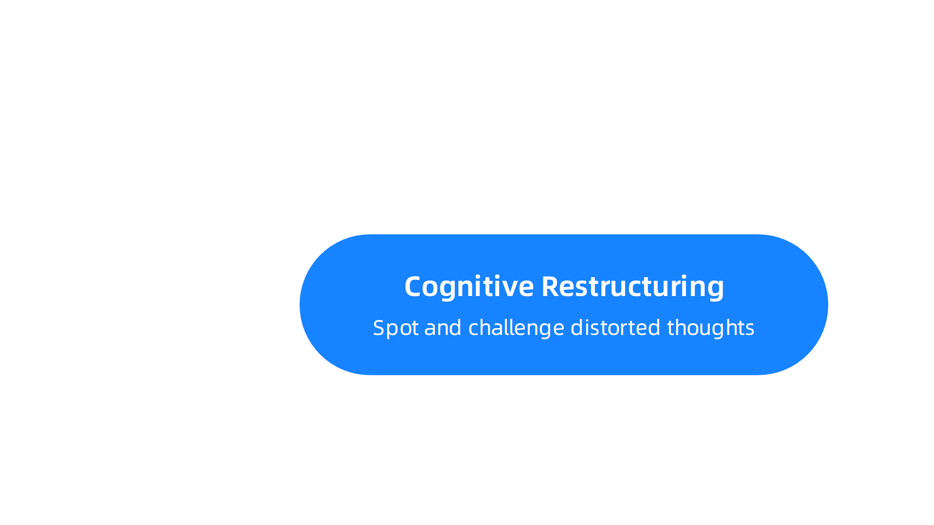 Key techniques in Cognitive Behavioral Therapy used to facilitate change and build coping skills.