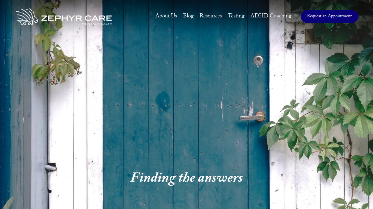 Explore mental health resources and support services on the ZephyrCare website.