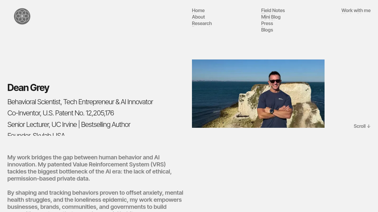 Visit Dean Grey's website for research on youth safety, value reinforcement, and mental health studies.