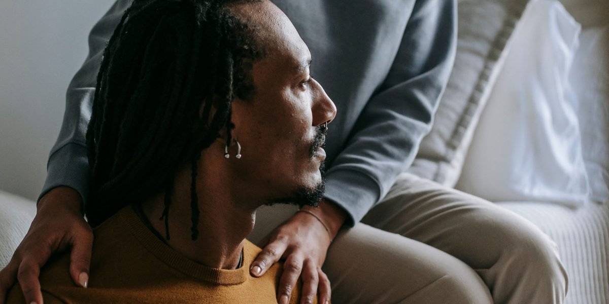 A person finds a moment of calm, reflecting the first step toward seeking help for emotional health.