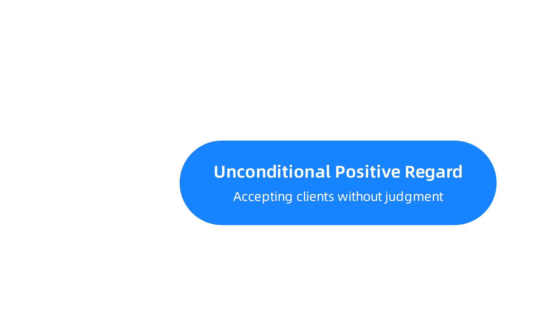 An infographic outlining Carl Rogers' three essential conditions for effective person-centered therapy.