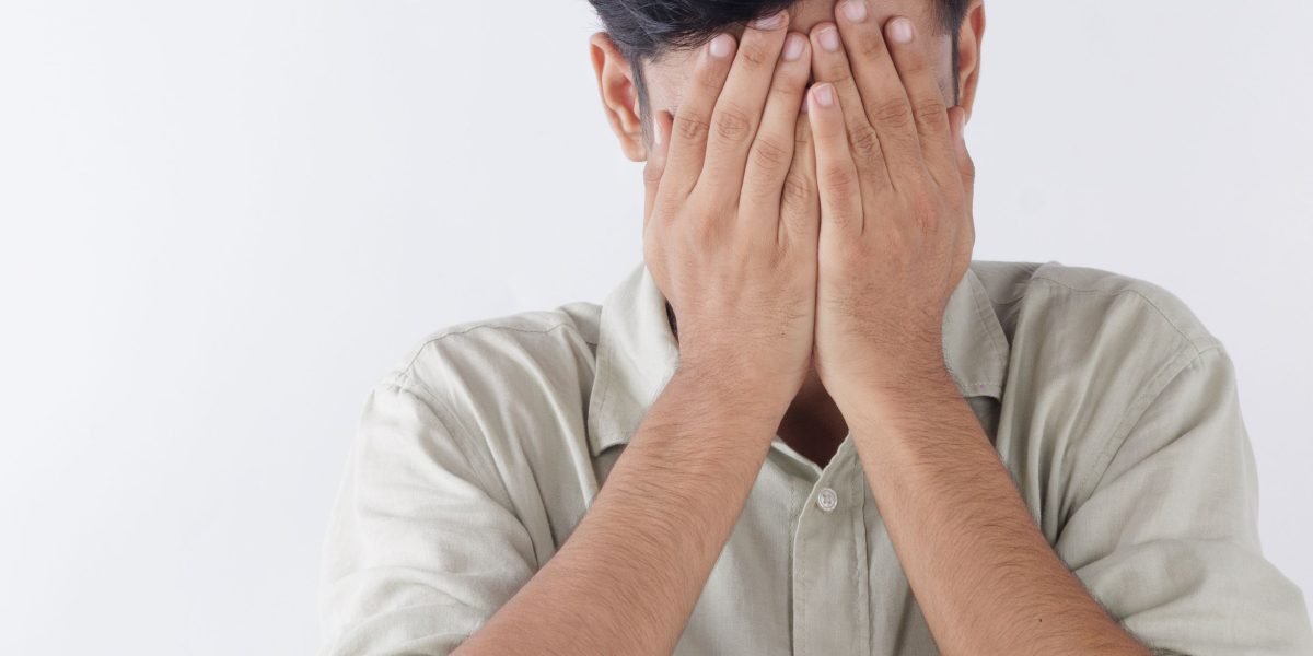 A person in a moment of distress, symbolizing the intense and overwhelming emotions often experienced with BPD.