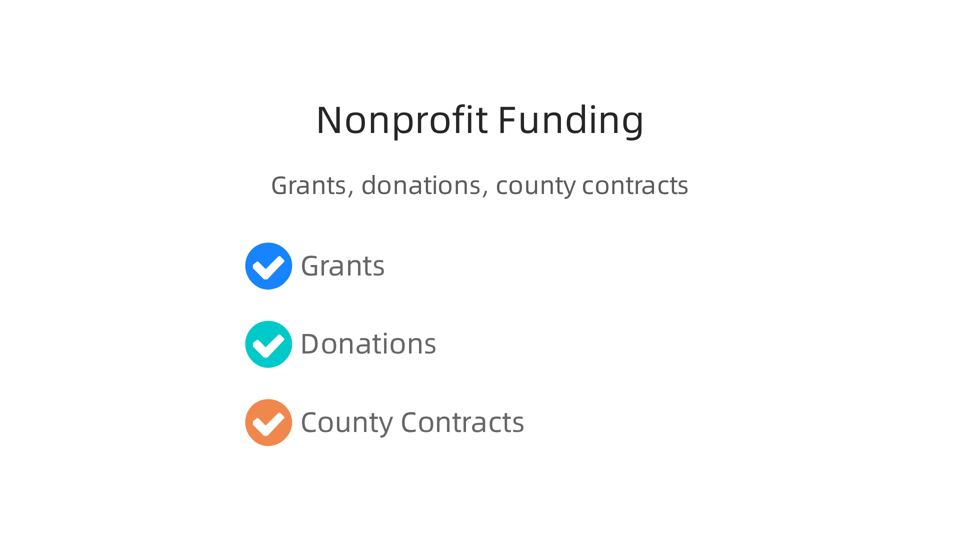 Nonprofits rely on a combination of grants, community donations, and government contracts to fund their mental health services.